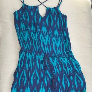 💙 Blue and Turquoise Romper